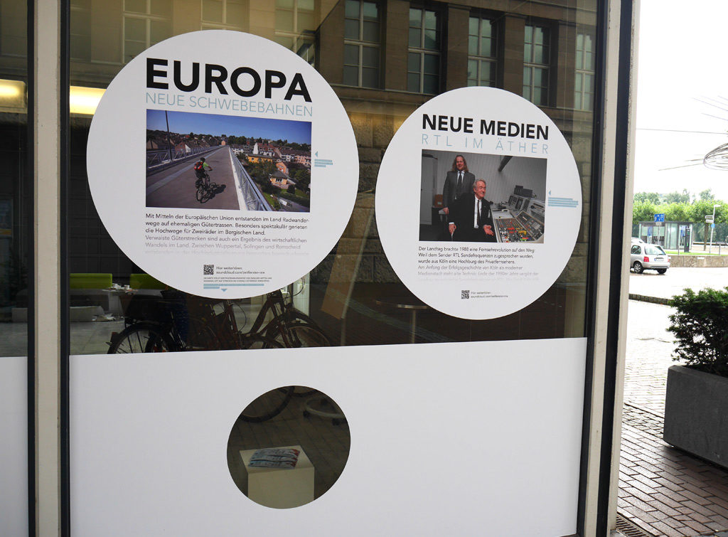 Ausstellung Zeitfenster im Wirtschaftsministerium NRW